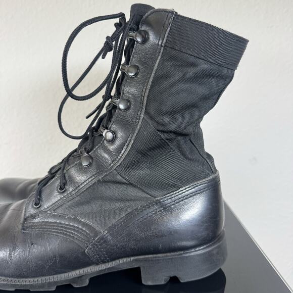 Vintage RO-Search Spike Protective Military Jungle Boots sz 9R BLK - Picture 3 of 16